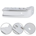 Chrome Rear Bumper End Right For F150 2021 2023 Steel Replacement With Park Assist Sensors Holes Silver Finish