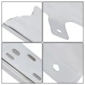 Chrome Rear Bumper End Right For F150 2021 2023 Steel Replacement With Park Assist Sensors Holes Silver Finish