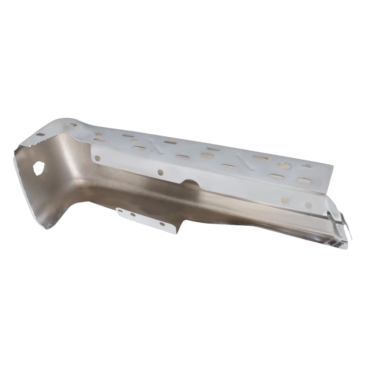 Chrome Rear Bumper End Right For F150 2021 2023 Steel Replacement With Park Assist Sensors Holes Silver Finish