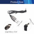 Jutagoss 3 6v 250ma 5mm Dc Elbow Positive Usb Power Adapter Charger Cable With Connector Plug For Rc Car