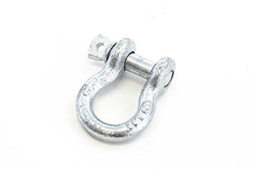2 Pak 3 8 10mm Galvanized D Ring Shackle 75 Ton Boat Marine Anchor Screw Pin