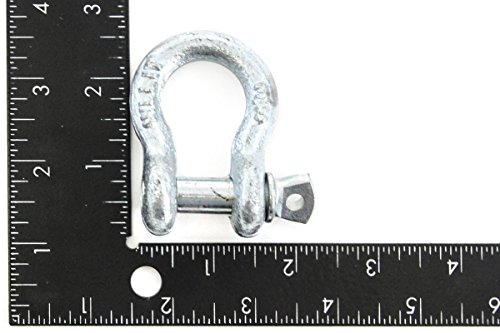 2 Pak 3 8 10mm Galvanized D Ring Shackle 75 Ton Boat Marine Anchor Screw Pin
