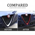 Front Grill Decoration Frame Cover Trim Grille Outline Car For Alfa Romeo Stelvio A 2017 2018 2019