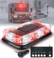 Lumenix Roof Top Strobe Beacon Lights White Red 72-led Magnetic Emergency Warning Caution Flashing Rescues Mini Light Bar For 