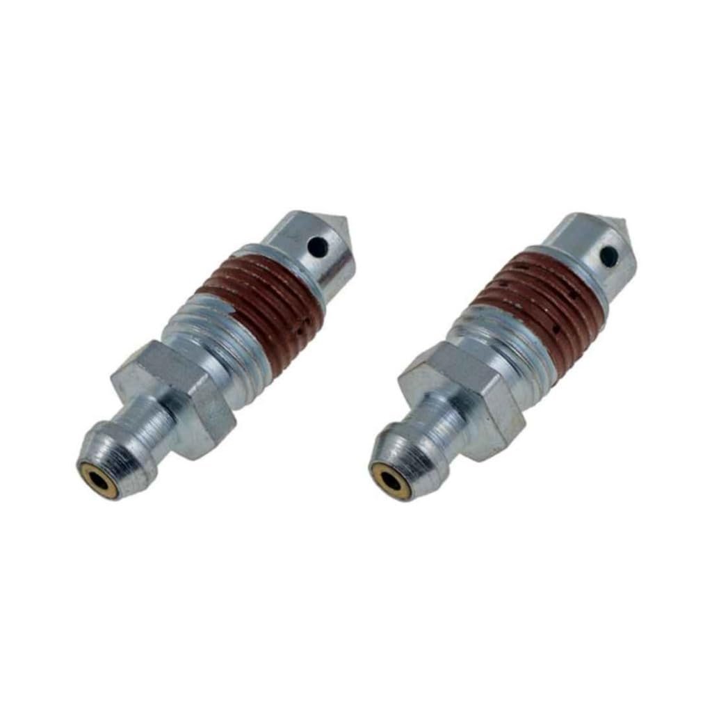Brake Bleeder Screws Ford Bronco And F 150990 To 1996 2 Piece Steel Set 7 16 In 20 By 1 1 4 Bolt Thread Replacement For