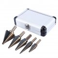 Step Drill Fydun 5-piece Boxed Large Cobalt Hss Cone Hole Cutter Bit Set Tool Case