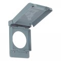 50 Amp Grey Receptacle Cover Weatherproof Non Metallic Conductive With 2 25 In Diameter Opening 6 Pack 