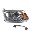 Dasbecan Oe Projector Halogen Headlights W Led Signal Drl For Dodge Ram 1500 2500 3500 2013-2018 Left Driver Side Headlamp 