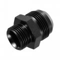 X Autohaux 16an Flare To 12an Orb O Ring Port Male Fuel Pump Rail Adapter Fitting Adapters For Car Aluminum Alloy Black