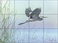 Artwork On Tile Heron Wildlife Mural Backsplash Nature S Entanglement By Mike Brown Kitchen Shower Bathroom 17 X 12 75 4 25 