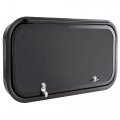 Recpro Rv Baggage Door Rounded Corners Camper Compartment Black Fiberglass 36 W X 12 H Made In America 