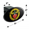 Bon Jovi You Give Love A Bad Name Oval Tow Trailer Hitch Cover Plug Insert