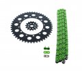 Kawasaki Kx250f 250 F Green Chain And Sprocket Black 14 47 114l