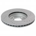 Trq Front Ceramic Brake Pad Performance Drilled Slotted Rotor Kit W Chemicals