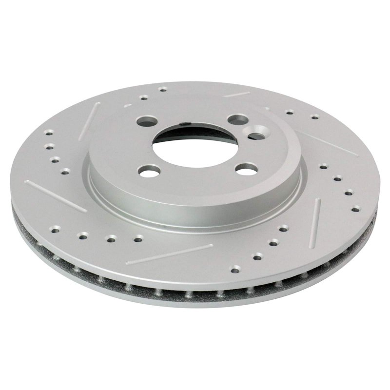 Trq Front Ceramic Brake Pad Performance Drilled Slotted Rotor Kit W Chemicals