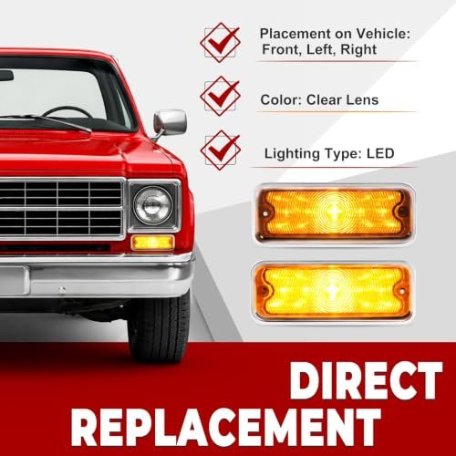 Hecasa Parking Light For 1973-1980 Chevrolet Gmc Pickup Truck