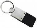 Au-tomotive Gold Duo Rectangular Leather Key Chain For Dodge Ram Black