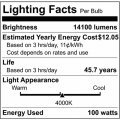 Satco 66630 Led Ufo Highbay 100w 4000k 65-801 Indoor Round High Low Bay Fixture
