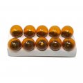 Mmg Turn Signal Light Bulb 12v 10w Amber Single Contact Base For Chinese Scooters 10 Bulbs Per Box 