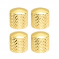 6mm Metal Potentiometer Control Knobs For Electric Guitar Bass Volume Tone Gold 4pcs 