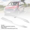 2pcs Matte Electroplate Interior Door Armrest Trim For Benz Vito W447 2014-2023