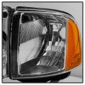Acanii For Chrome 1999 2000 2001 Dodge Ram 1500 Pickup Sport Headlights W Corner Lights Driver Passenger Side