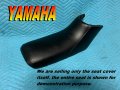 New Replacement Seat Cover Fits Yamaha Yt60 Tri Zinger 1984-86 Yt 60 Moto Black 958b