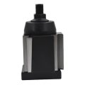 Axa 250-111 Wedge Type Quick Change Tool Post For 12 In Swing Cnc Lathe Hardened Steel Piston Holder With Chrome Finish 