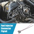 Uxcell 4pcs Fuel Injector Connector Pigtail No 9098011875 For Honda Accord 2005-2013 2pin