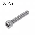 Uxcell 10-24x1 Hex Socket Head Cap Screw Bolts 304 Stainless Steel Polished 50pcs