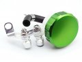 Green Cnc Machined Brake Clutch Motorcycle Racing Master Cylinder Fluid Reservoir Tank Oil Cup For Kawasaki Gpz500s Ex500r
