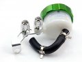 Green Cnc Machined Brake Clutch Motorcycle Racing Master Cylinder Fluid Reservoir Tank Oil Cup For Kawasaki Gpz500s Ex500r