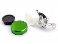 Green Cnc Machined Brake Clutch Motorcycle Racing Master Cylinder Fluid Reservoir Tank Oil Cup For Kawasaki Gpz500s Ex500r