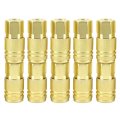 1 4 Npt Female Thread Air Hose Fittings 10 Pack Brass Quick Connector Coupler
