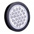 Ocpty 24led Side Marker Light 4pcs 4a White Round Trailer Lamp Stop Turn Tail Fit For Boats Truck Pickups 12v Waterproof Signal