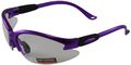 Global Vision Safety Shop Glasses Purple Frame Clear Lens 