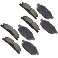 Brake Pad Sets 8pcs Ford Explorer 2015-2019 For Flex Police Interceptor Utility 2013-2019 Taurus Lincoln For Mks 2015-2016 Mkt 