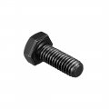 Uxcell M6x16mm Hex Head Left Hand Screw Bolts Fastener Carbon Steel Black 5pcs