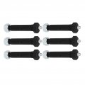 Trailer Leaf Spring Bolt Spring Shackle Trailer Axle Set 6pcs Steel Greaseable Wet Bolts For 2000 3500 5200 Axles