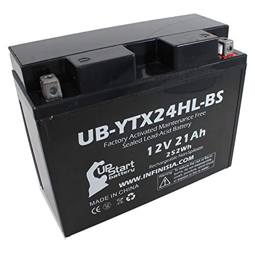 Ub-ytx24hl-bs Battery Replacement For 1998 Arctic Cat Pantera 580 500 Cc Snowmobile Factory Activated Maintenance Free