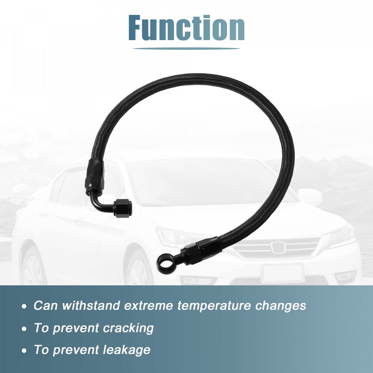 Car Braided Fuel Line Hose For Honda Accord Civic Prelude Crx Cr-v Acura Integra B D Series D15 D16 B16 B18 B20 B16a B18c Oil