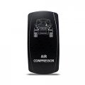 Ch4x4 Rocker Switch Air Compressor Symbol White Led