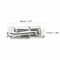 Uxcell 4pcs Toggle Catch Lock 1 57 X 06 Lxw Iron Hasp Latch Clasp For Jewelry Box Wooden Case Toolbox Silver