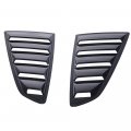 Window Louver For 2015-2022 Ford Mustang Factory Style Unpainted Black Pp Side Cover By Ikon Motorsports 