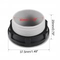 Uxcella 12 Pcs 30mm Black Gray Plastic Push Button Switch Hole Panel Plug