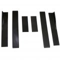 Ocpty Rocker Panels 86 4 Universal Black Side Skirt Extension Splitters Diffuser Lip 6pcs