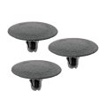Hood Insulation Retainers Black Plastic Round Fasteners 0 264 Hole 30 Mm Head 1 187 In Mount Replacement For 90814fc001 Pack Of 