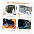 Vicasky 3 Pairs Blind Spot Mirror Car Accessories Frameless Convex Rear View Rearview Rimless Exterior Abs White