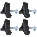 4pcs Handle Knob Bolt Nut Kit For Honda Universal Lawn Mowers Anti-rust Design Secure Fit 
