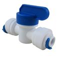 Tmalltech 3 8 X1 4 Tube Ball Valve Quick Connect Shut Off For Ro Water Reverse Osmosis 